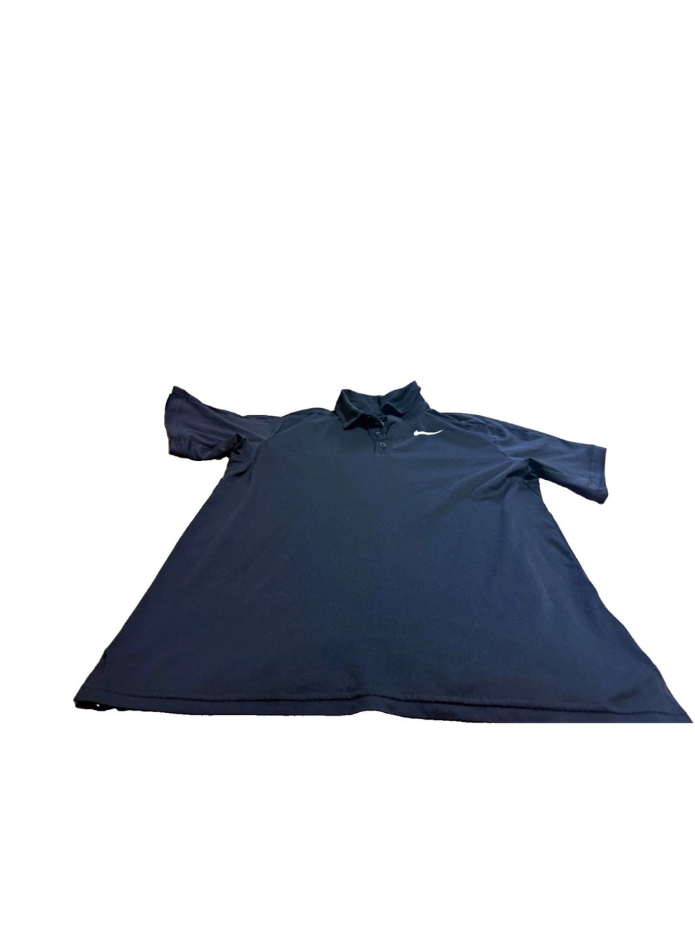 Nike Dri-FIT womens Black Solid Short Sleeve Polo Shirt w/Logo! XL